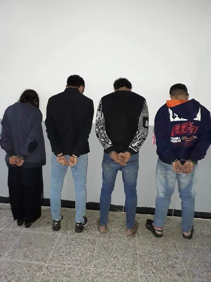 چوار كەس لە سلێمانی بە تۆمەتی بەكارھێنانی ماددەی ھۆشبەر دەستگیر كران