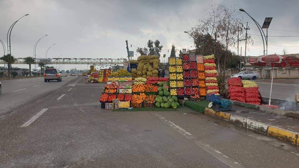 میوەفرۆشانی جادەی سلێمانی-عەربەت دەردەکرێن