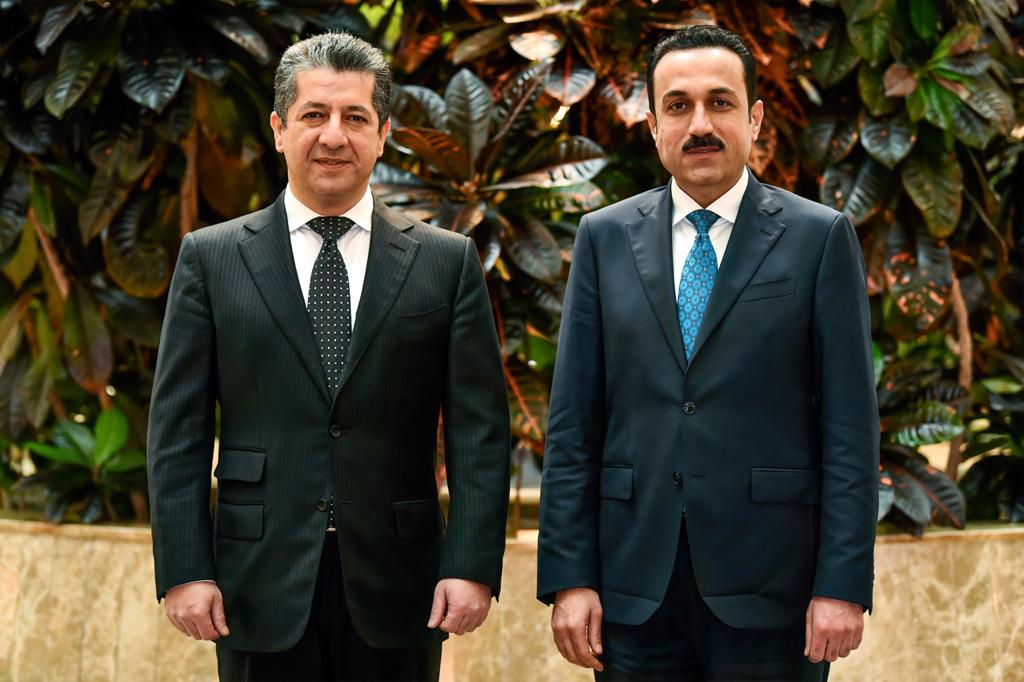 مەسرور بارزانی پێشوازی لە ئومێد خۆشناو کرد