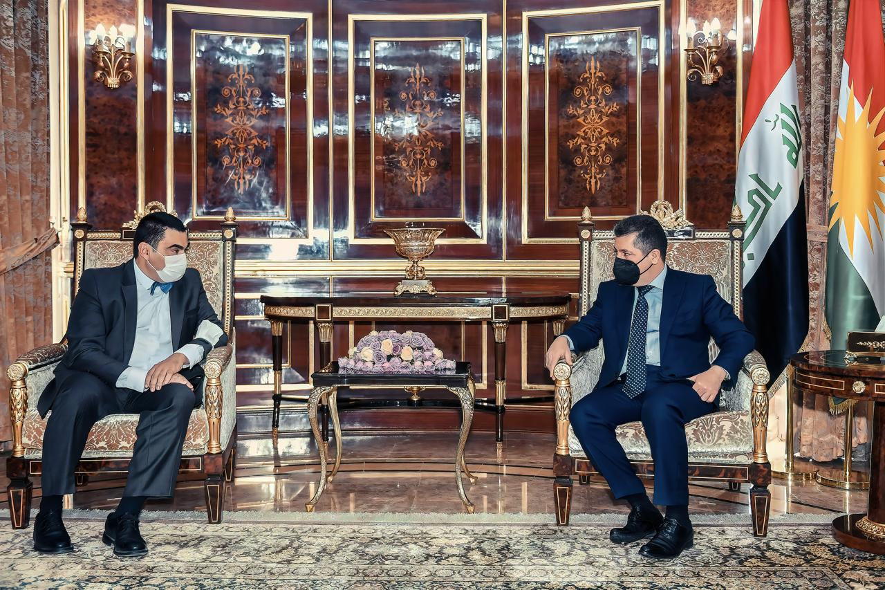 مەسرور بارزانی پێشوازی لە کونسوڵی گشتی نوێی یۆنان کرد