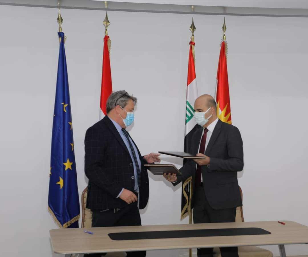 وەزارەتی شارەوانی و ئاژانسی VNGی هۆڵەندی یاداشتنامەیەكی لێكتێگەیشتنیان واژووكرد