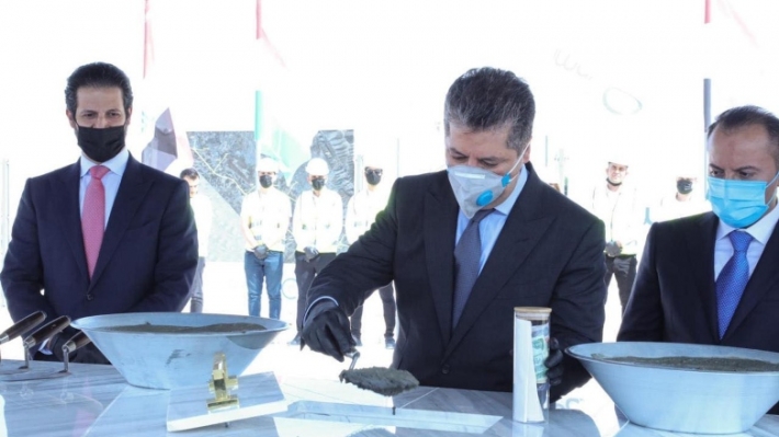 سلێمانی.. مەسرور بارزانی بەردی بناغەی پرۆژەیەک بە بەهای 122 ملیۆن دۆلار دادەنێت