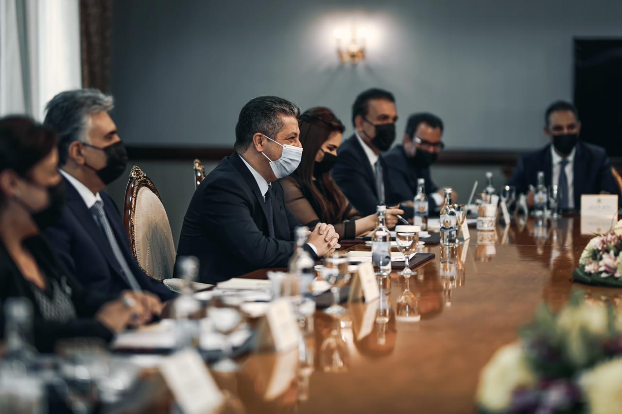 سەرۆکی حکومەتی هەرێمی کوردستان سەرپەرشتی کۆبوونەوەی ئەنجومەنی باڵای ئابووری دەکات