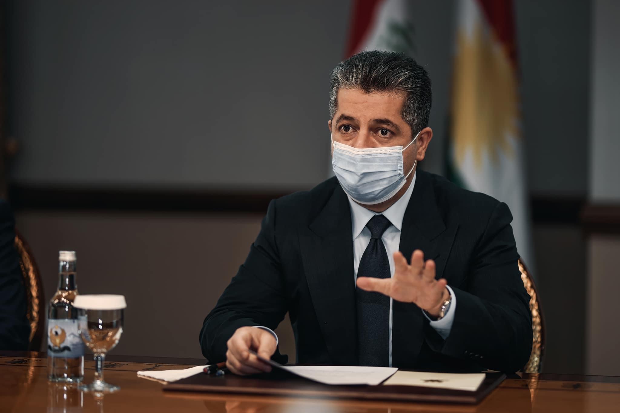 مەسرور بارزانی سەرەخۆشی لە سەرۆکی پەرلەمان دەکات