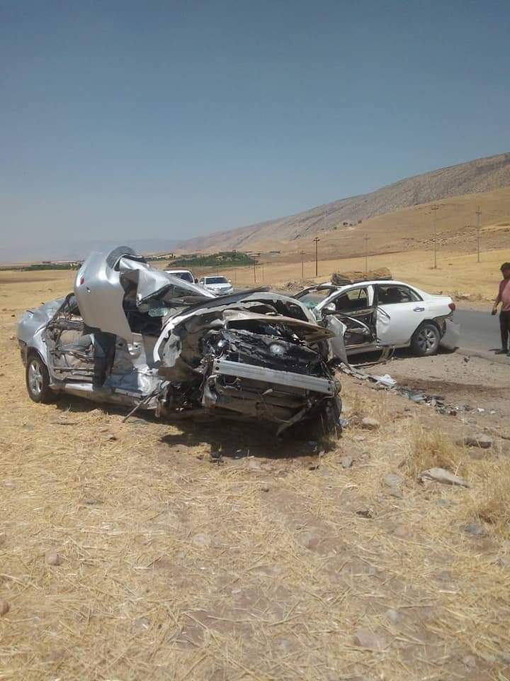 وێنە..رووداوێکی سەختی ھاتوچۆ لە ھەولێر شەش قوربانی لێکەوتەوە