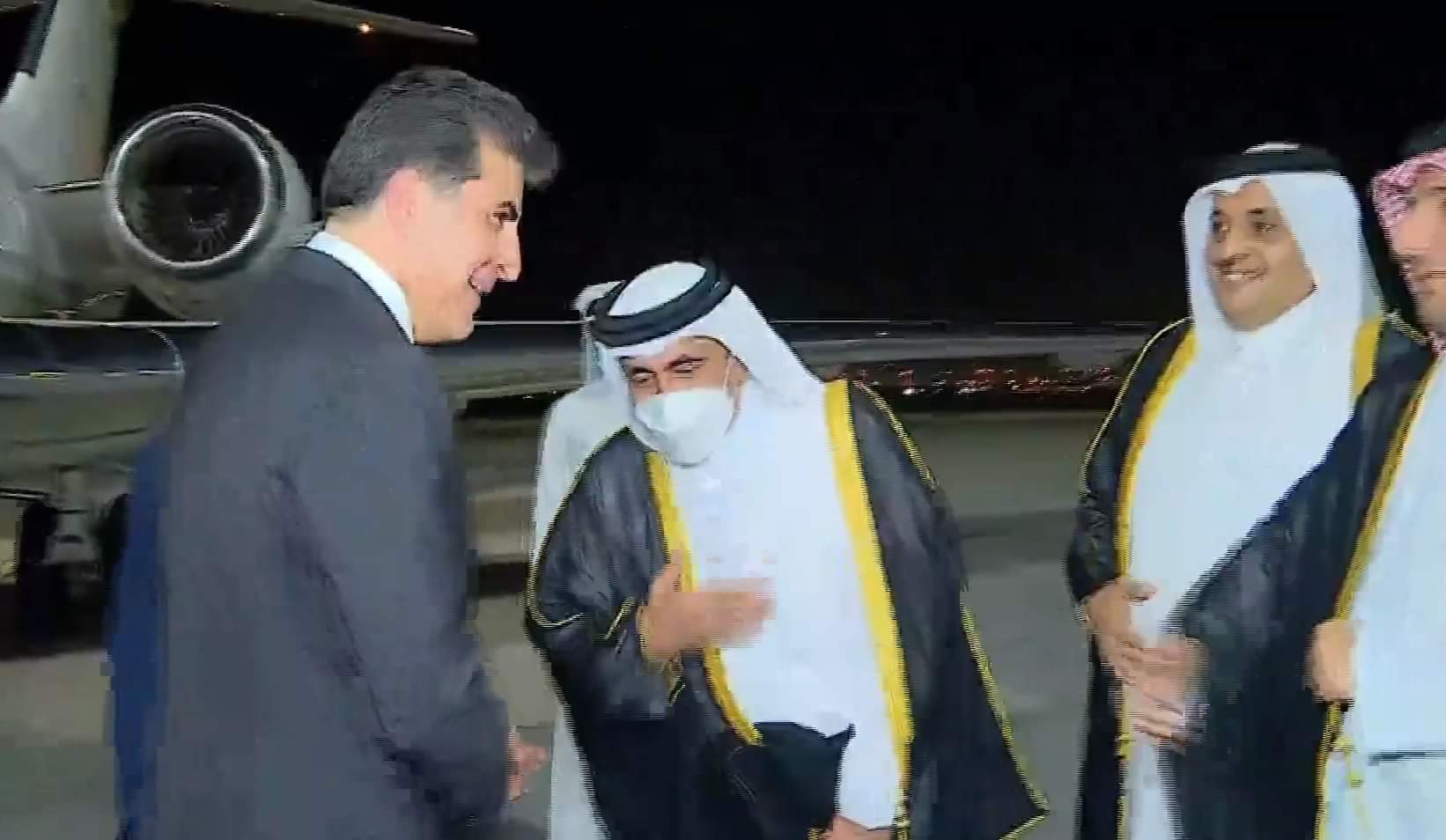 نێچیرڤان بارزانی گەیشتە قەتەر