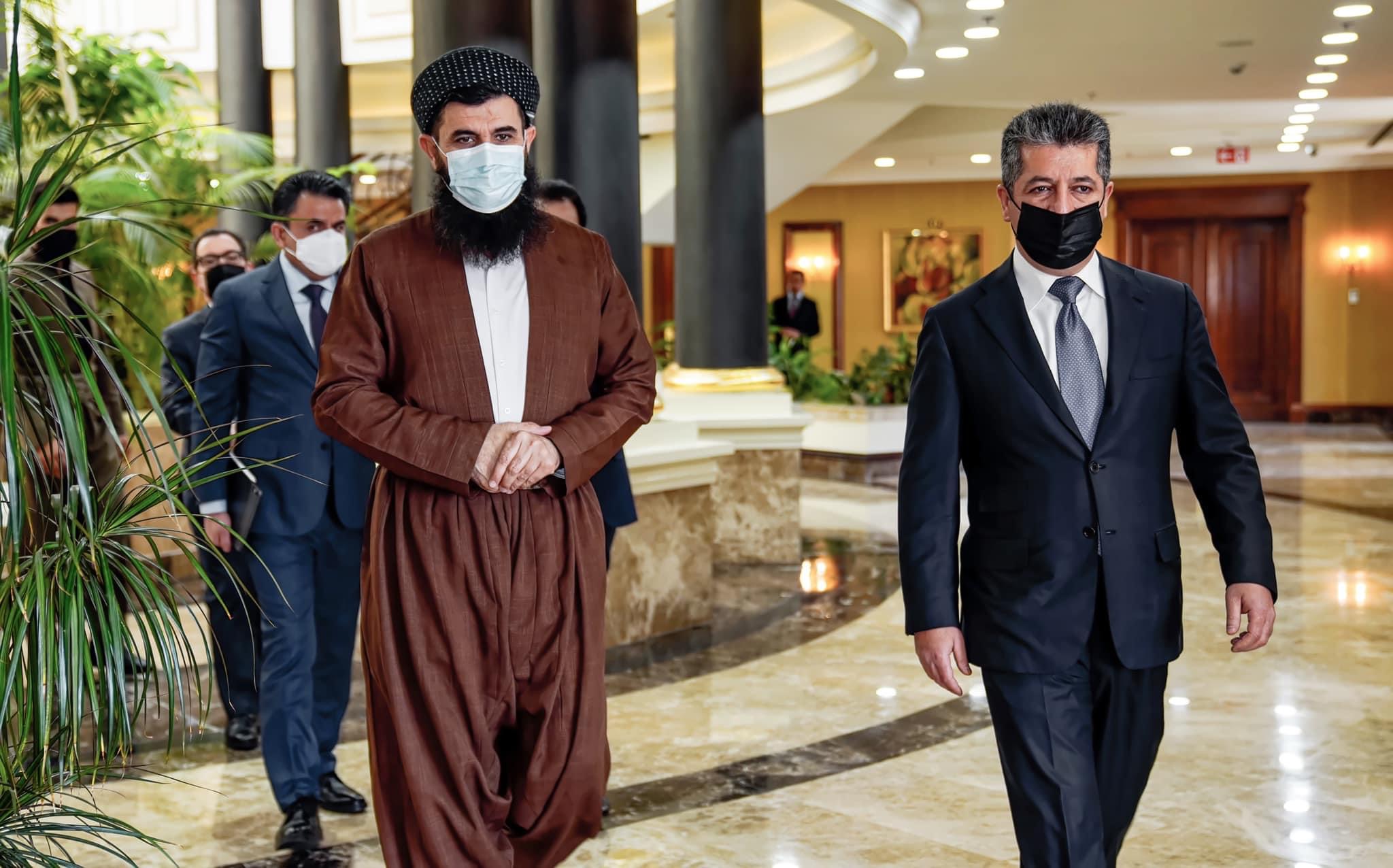 مەسرور بارزانی پێشوازی لە عەبدوللەتیف سەلەفی دەکات
