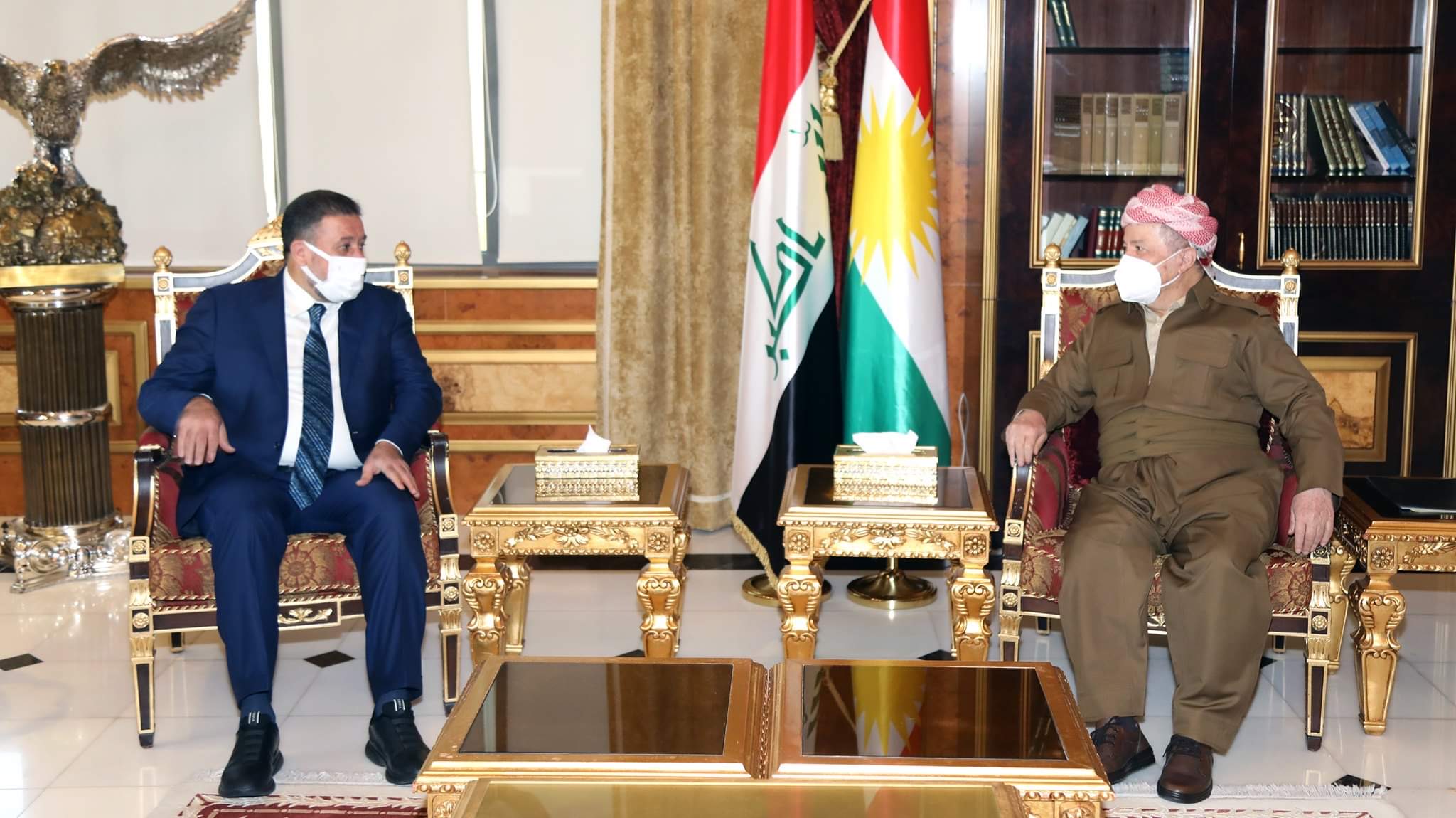 سەرۆک بارزانی و خەمیس خەنجەر کۆبوونەوە