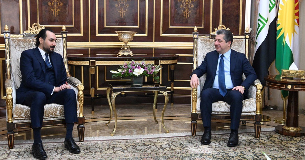 مەسرور بارزانی پێشوازی لە سەرۆکی ئەنجومەنی بەڕێوەبردنی بانکی (التنمية)ـی عێراقی دەکات