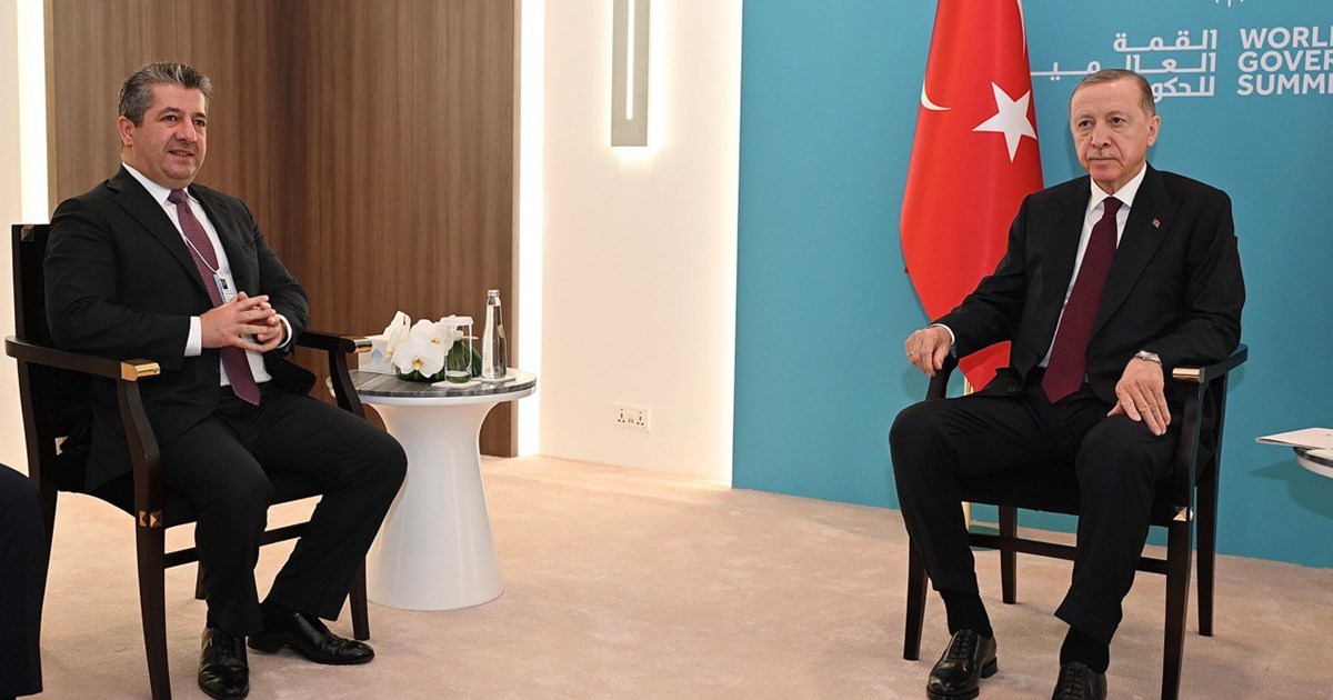 مەسرور بارزانی و ئەردۆگان کۆبوونەوە