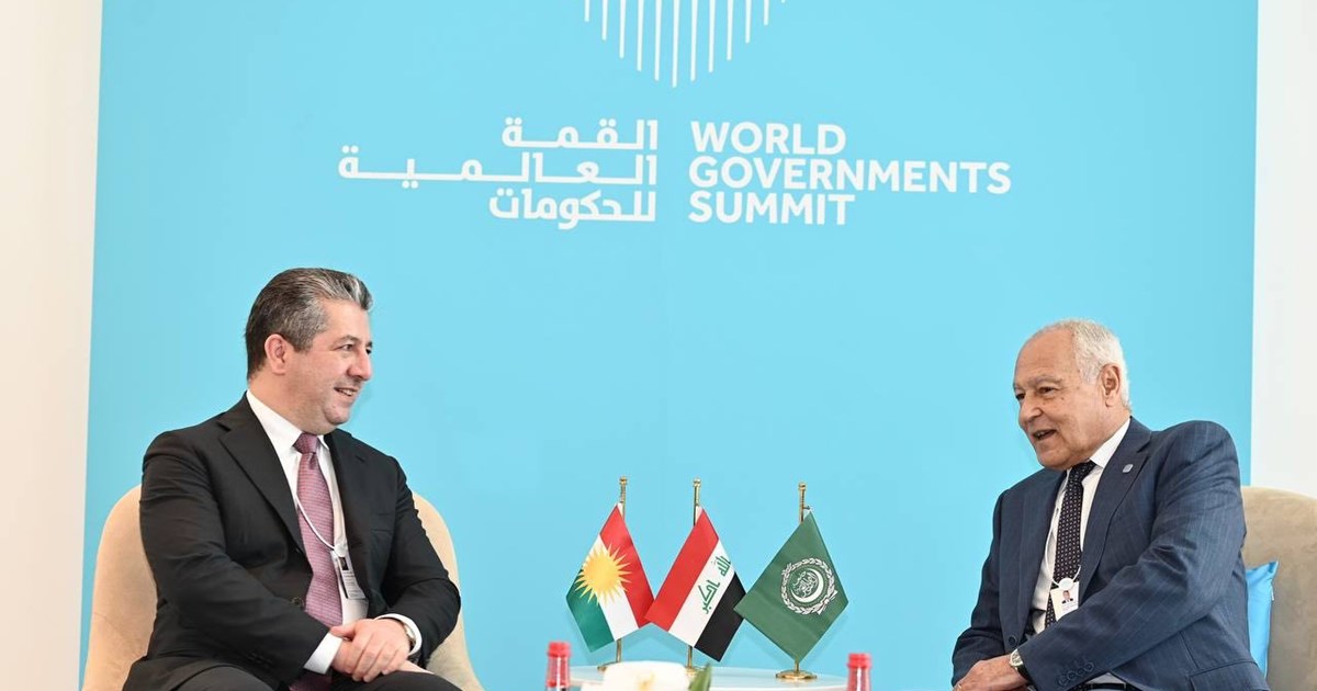 مەسرور بارزانی لەگەڵ ئەمینداری گشتیی کۆمکاری عەرەبی کۆبووەوە