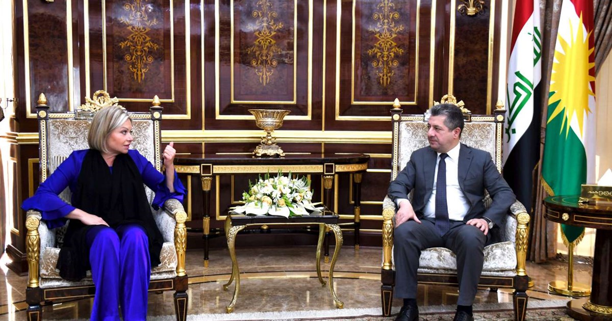 مەسرور بارزانی و جنین پلاسخارت کۆبوونەوە