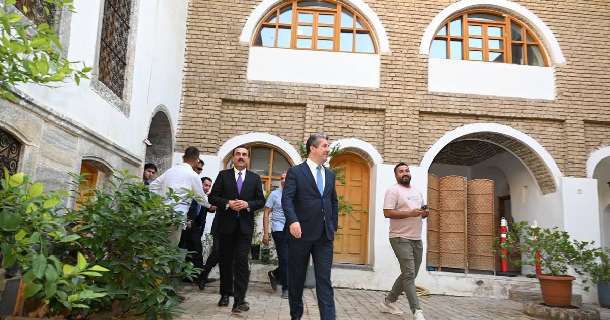 مەسرور بارزانی کارەکانی پشکنین و هەڵکۆڵین و نۆژەنکردنەوەی قەڵای هەولێر بەسەر دەکاتەوە