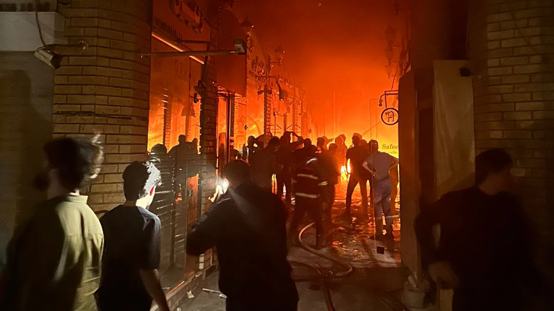 ڕاگەیێنراوێک لە پارێزگای هەولێرەوە لەبارەی سووتانی بازاڕی قەیسەری