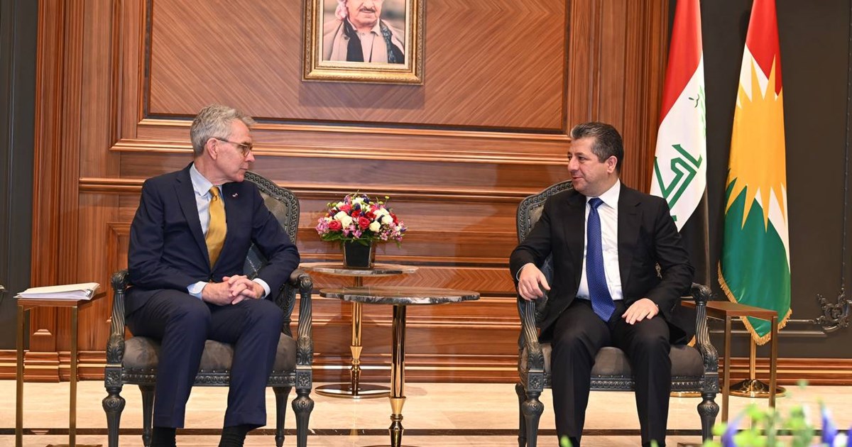 مەسرور بارزانی پێشوازی لە یاریدەدەری وەزیری دەرەوەی ئەمەریکا دەكات