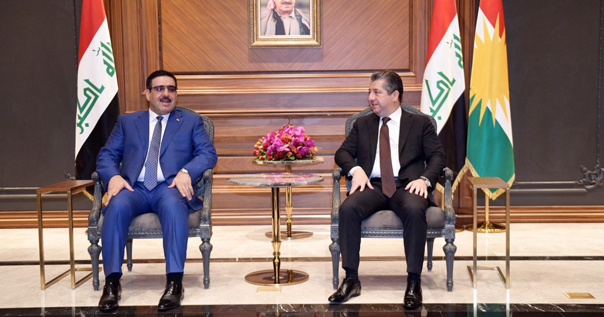 مەسرور بارزانی پێشوازی لە وەزیری بازرگانیی فیدراڵ دەکات