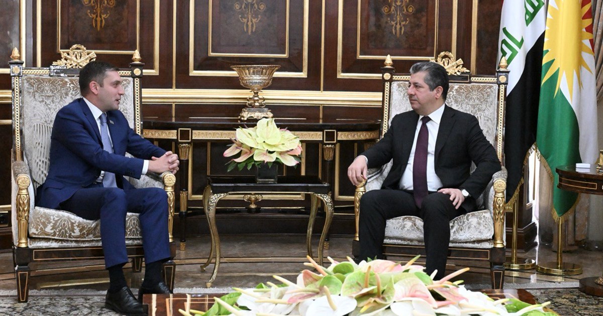 مەسرور بارزانی پێشوازی لە باڵیۆزی ئازەربایجان لە عێراق دەکات