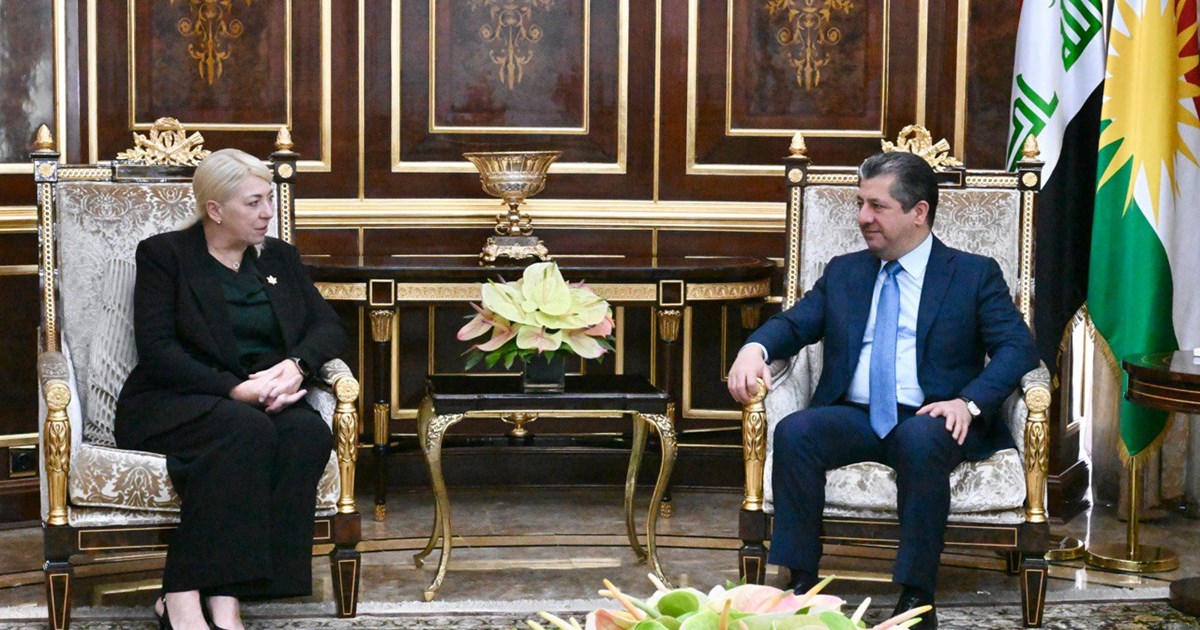 مەسرور بارزانی پێشوازی لە باڵیۆزی کەنەدا دەکات