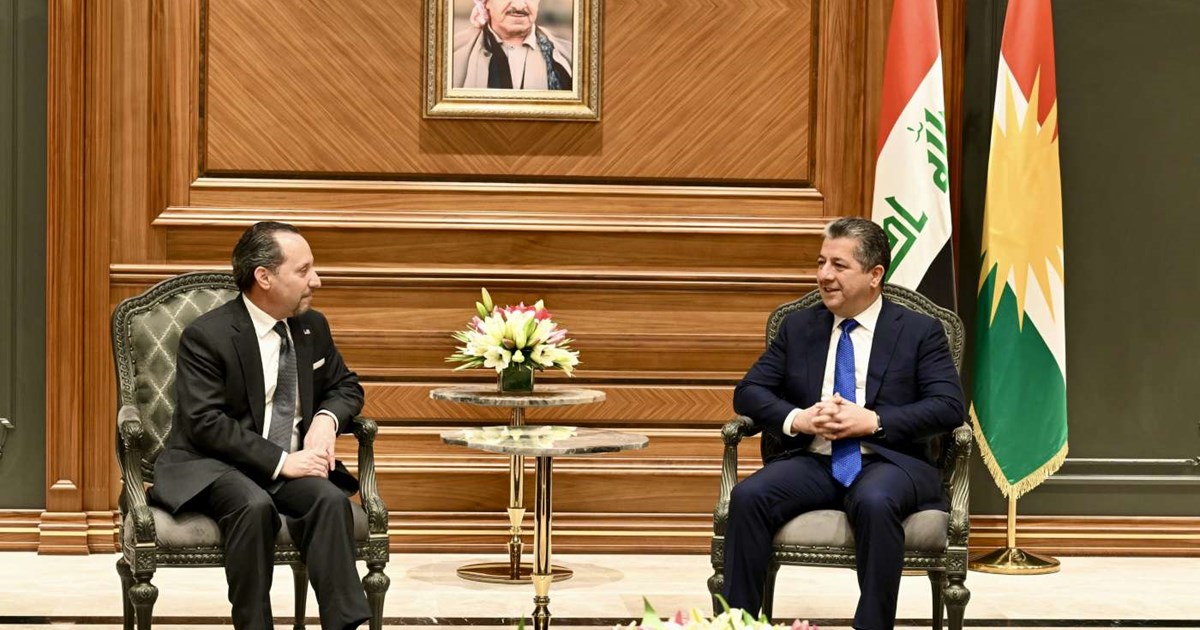 مەسرور بارزانی پێشوازی له‌ كاربه‌ڕێكه‌رى باڵيۆزخانه‌ى ئه‌مه‌ريكا دەکات