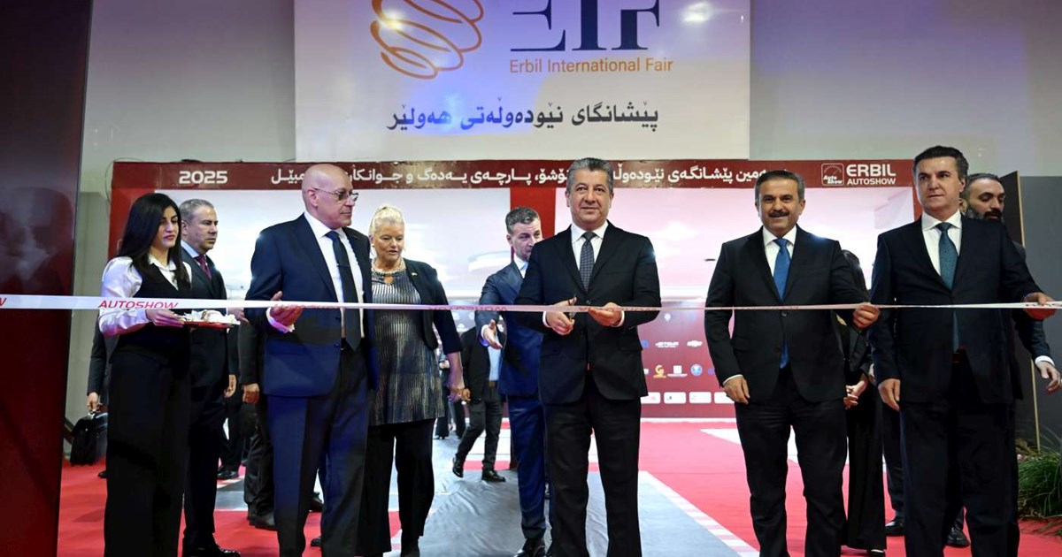 سەرۆکی حکومەت پێشانگەی نێودەوڵەتیی ئۆتۆمبێلی لە هەولێر کردەوە