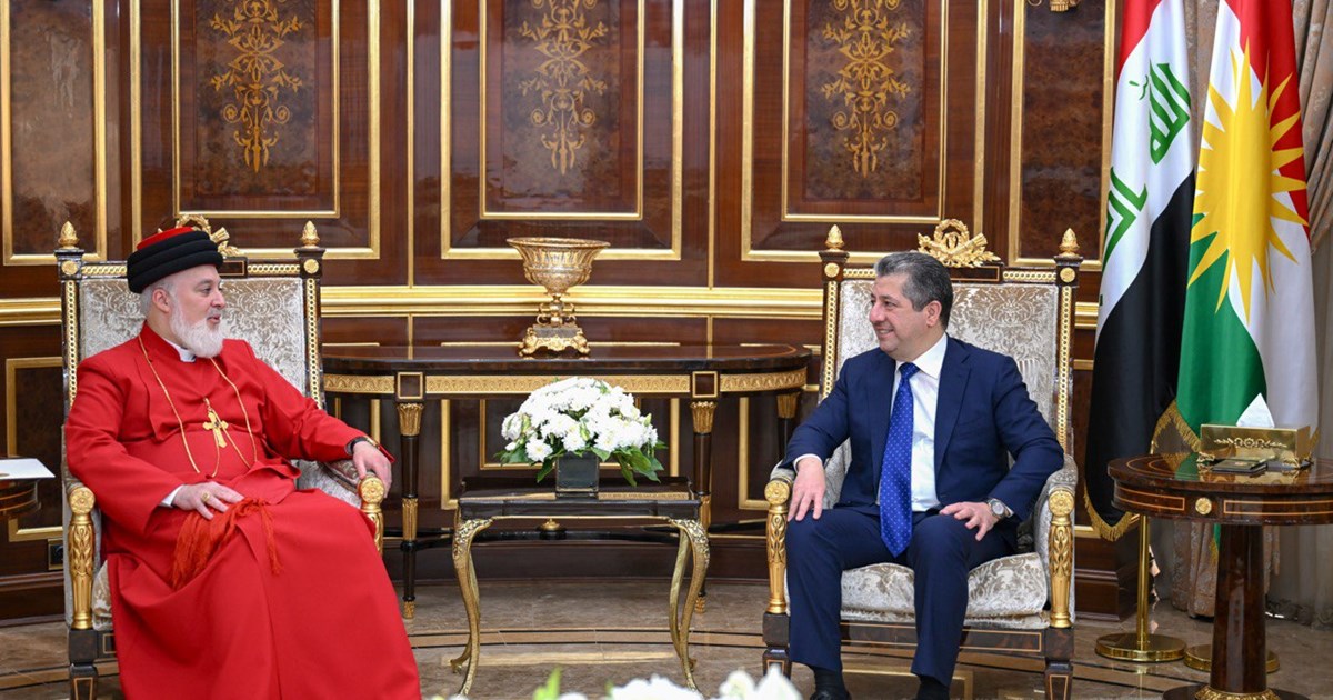 مەسرور بارزانی پێشوازی لە پاتریارکی کەنیسەی ئاشووریی ڕۆژهەڵاتی دەکات