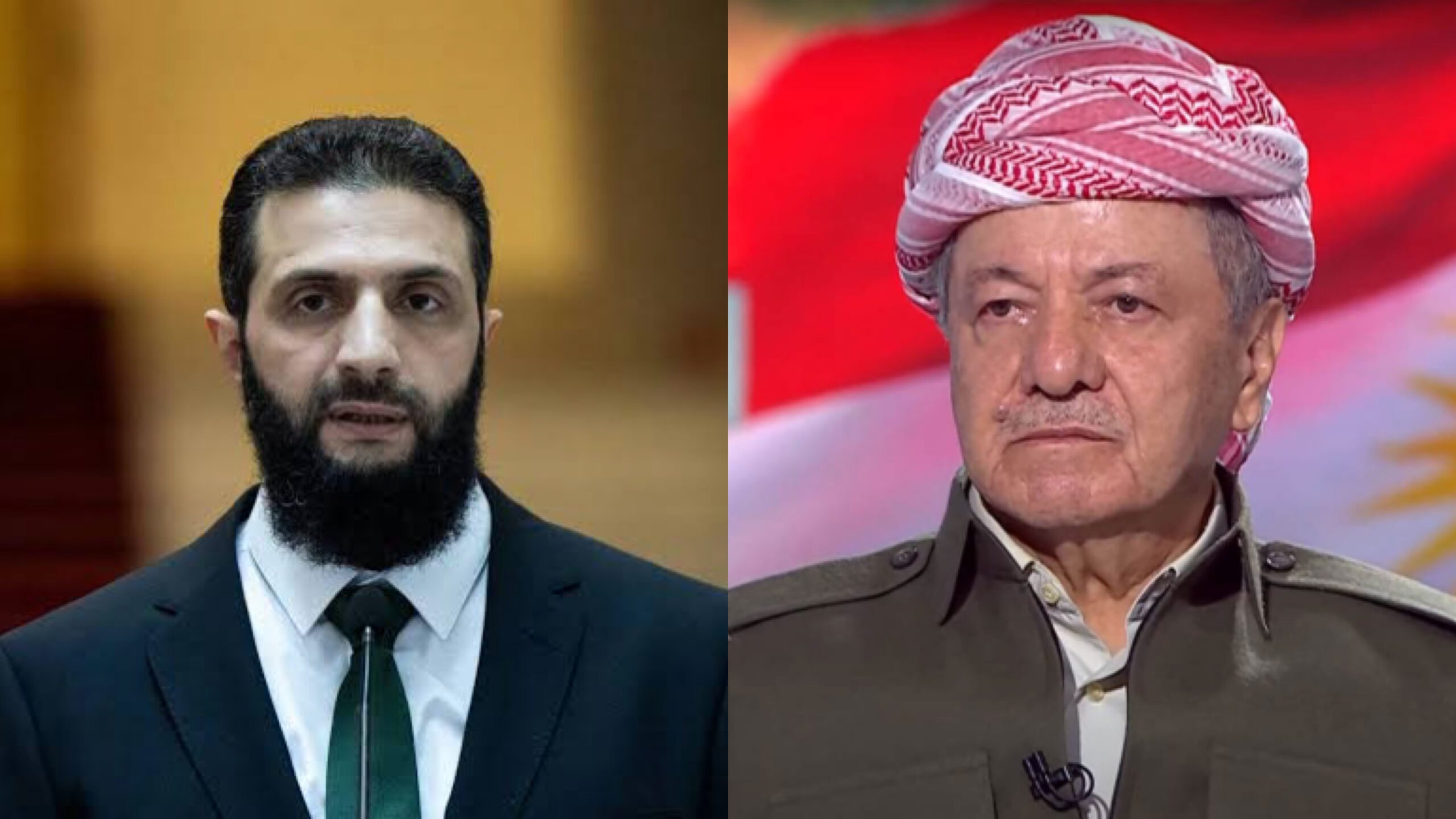ناوەڕۆكی پەیوەندیی تەلەفۆنیی نێوان سەرۆك بارزانی و ئەحمەد شەرع