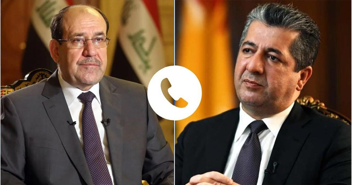 مەسرور بارزانی پیرۆزبایی لە نووری مالیکی دەکات