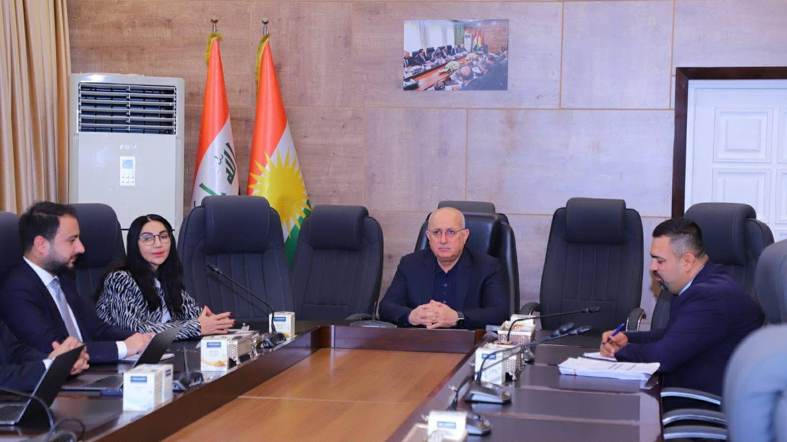 وەزیری دارایی لەگەڵ تیمی پڕۆژەی هەژماری من کۆبووەوە