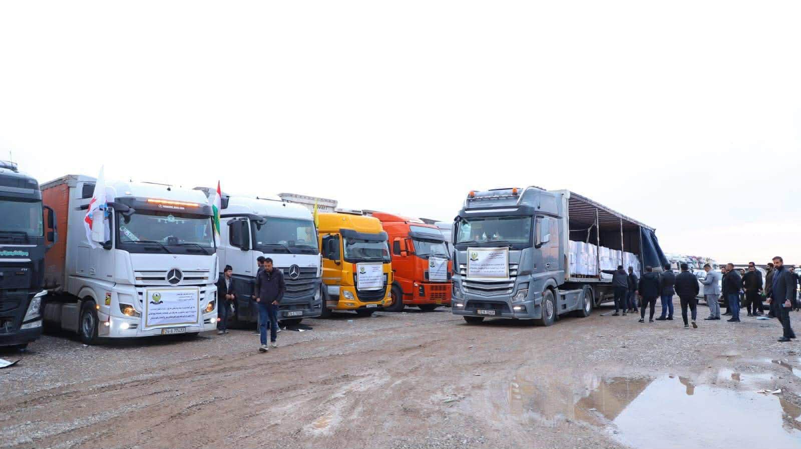 هاوکارییەکانی حکومەتی هەرێمی کوردستان ڕەوانەی ڕۆژئاوا کرا