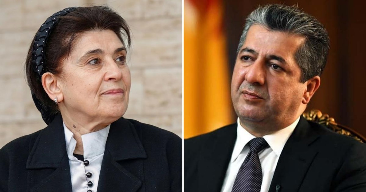 لەیلا زانا سەرەخۆشی لە مەسرور بارزانی دەکات