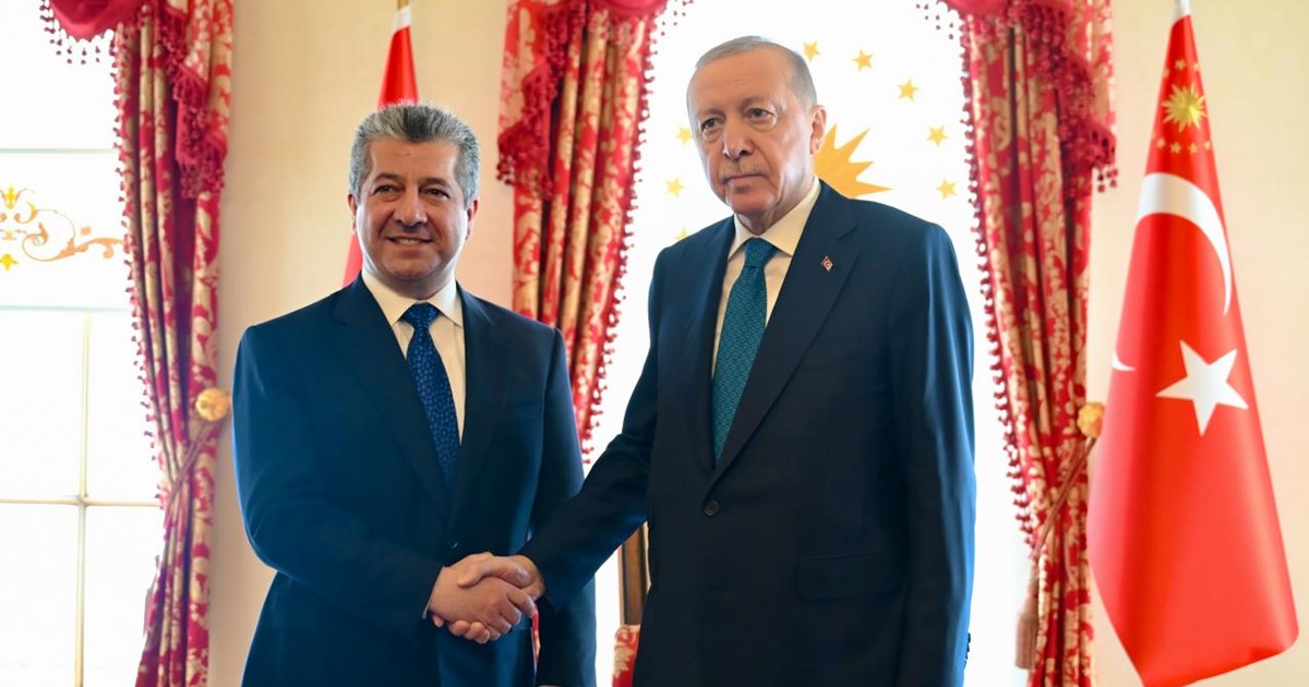 مەسرور بارزانی و ڕەجەب تەیب ئەردۆغان کۆبوونەوە