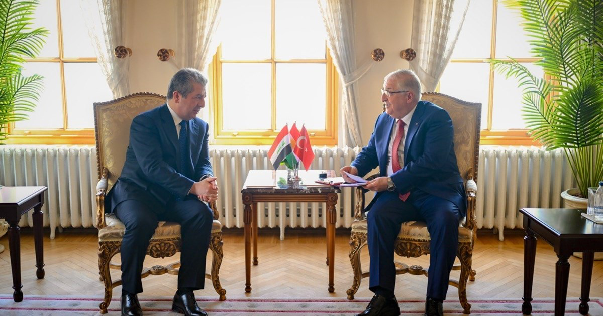 مەسرور بارزانی لەگەڵ وەزیری بەرگریی تورکیا کۆبووەوە