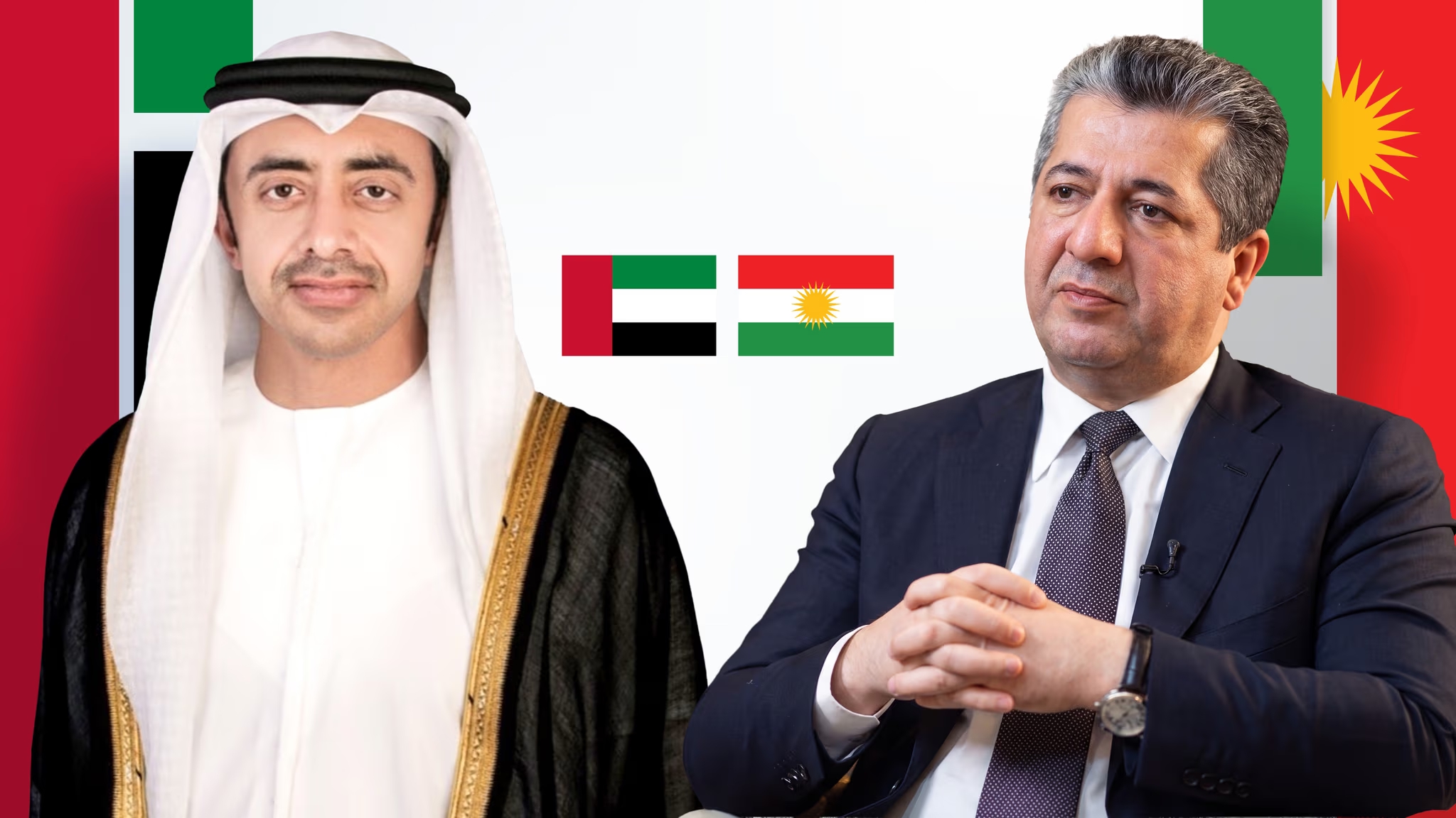 وەزیری دەرەوەی ئیمارات پەیوەندیی بە مەسرور بارزانییەوە دەكات