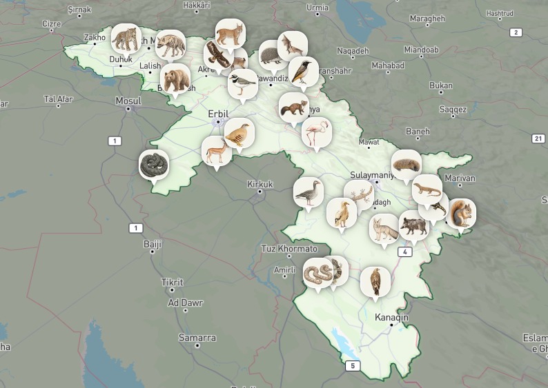 پڕۆژەی فرەچەشنیی زیندەیی لە کوردستان بۆ پاراستنی ژینگە و ئاژەڵان